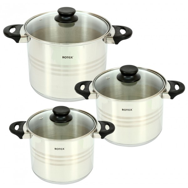 Набор кастрюль ROTEX RC022-6XL Milano