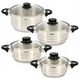 Набор кастрюль ROTEX RC022-8L Milano