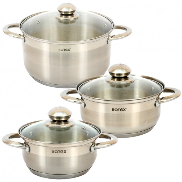 Набор кастрюль ROTEX RC304-6S Venezia
