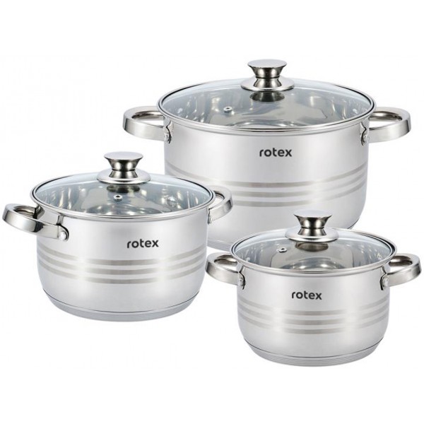 Набор кастрюль ROTEX RC305-6L Lamezia