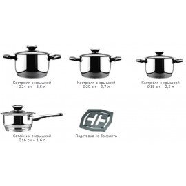 Набор посуды Vinzer Grand Junior 89039