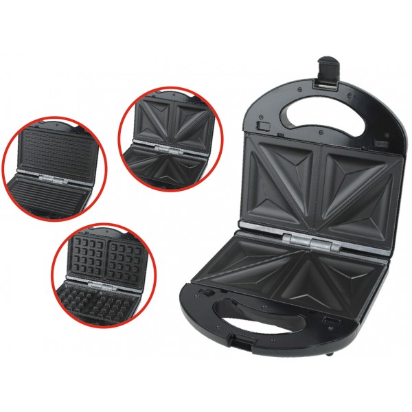 Бутербродница-вафельница ROTEX RSM220-B