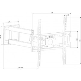Крепление настенное X-DIGITAL STEEL SA345 Black